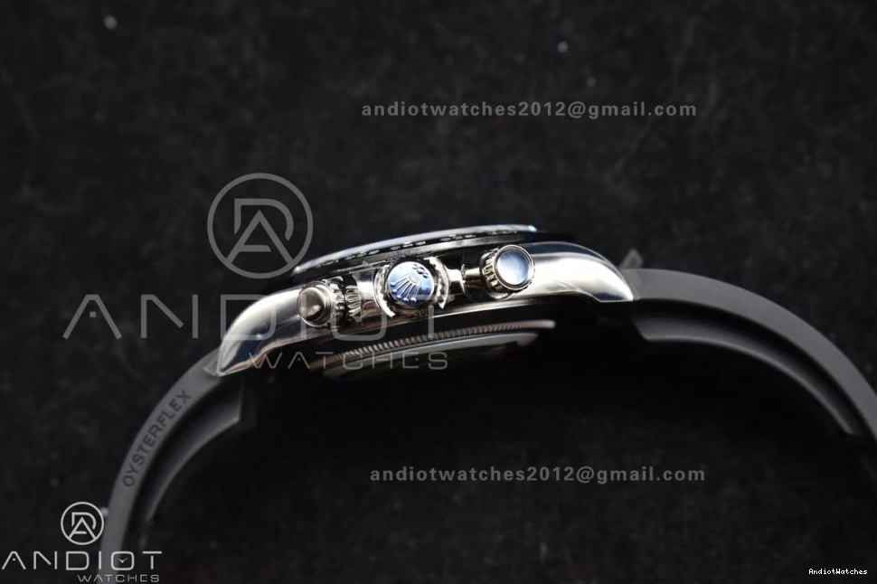 on Edition 116519 Daytona Contemporary Black Dial 768 Best Rubber Oysterflex Strap 1:1 Diamonds SA BTF 0108